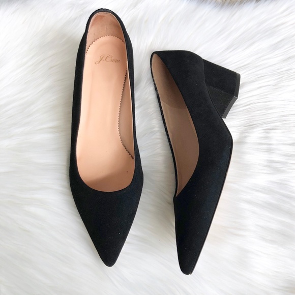 J. Crew Shoes - Jcrew Laney Suede Block Heel Pumps